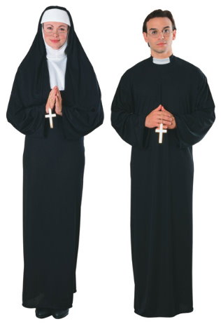 Nun Priest Couples Costume