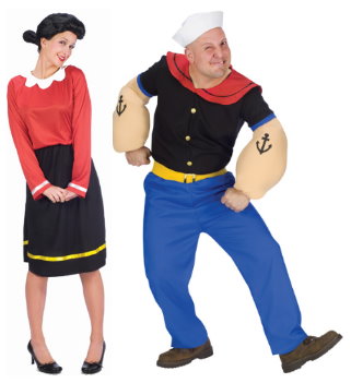 Olive Oyl and Popeye couples Costume picture