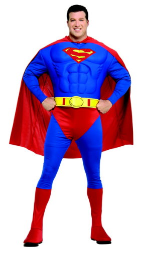 Plus Size Super Man Costume